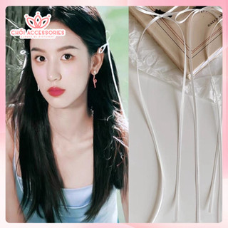 Set 3 kẹp tóc nơ rủ dài thanh lich cho bạn gái, set nơ Chồi accessories cho các nàng Y045