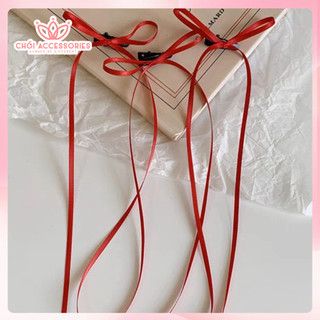 Set 3 kẹp tóc nơ rủ dài thanh lich cho bạn gái, set nơ Chồi accessories cho các nàng Y045