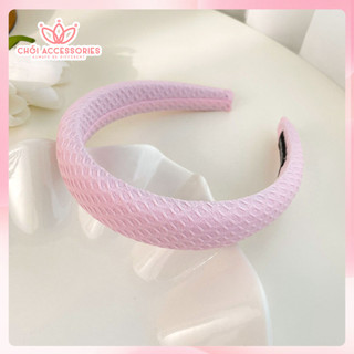 Bờm Tóc Vải Hàn Quốc Bản To Nhiều Màu, Cài Tóc Chồi accessories Hàn Quốc Đáng Yêu Cho Nữ