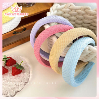 Bờm Tóc Vải Hàn Quốc Bản To Nhiều Màu, Cài Tóc Chồi accessories Hàn Quốc Đáng Yêu Cho Nữ