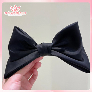 Kẹp tóc nơ lụa đứng, kẹp tóc nơ tiểu thư xinh xắn Chồi accessories phong cách Hàn Quốc - Y232
