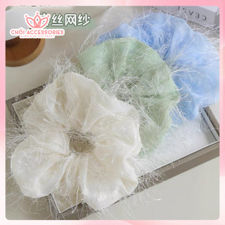 Dây Buộc Tóc Scrunchies Rủ Ánh Nhũ Chồi accessories Phong Cách Hàn Quốc Cho Bạn Gái K160