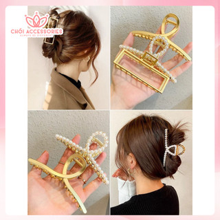 Cặp tóc chéo kim loại màu vàng cao cấp nhiều mẫu, nhiều kiểu dáng lựa chọn Chồi accessories - K288
