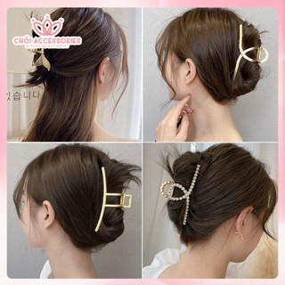 Cặp tóc chéo kim loại màu vàng cao cấp nhiều mẫu, nhiều kiểu dáng lựa chọn Chồi accessories - K288