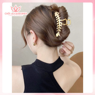 Cặp tóc chéo kim loại màu vàng cao cấp nhiều mẫu, nhiều kiểu dáng lựa chọn Chồi accessories - K288