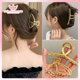 Cặp tóc chéo kim loại màu vàng cao cấp nhiều mẫu, nhiều kiểu dáng lựa chọn Chồi accessories - K288