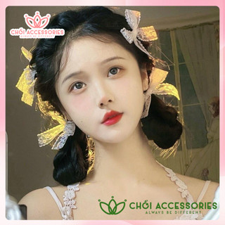 Kẹp tóc ren tiểu thư lolita thời trang Hàn Quốc Ngọt Ngào Chồi accessories Y215