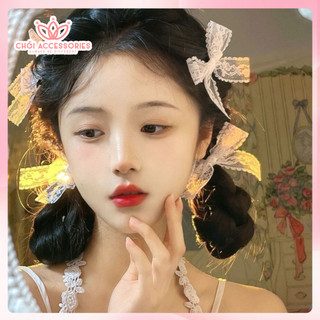 Kẹp tóc ren tiểu thư lolita thời trang Hàn Quốc Ngọt Ngào Chồi accessories Y215