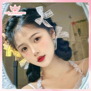 Kẹp tóc ren tiểu thư lolita thời trang Hàn Quốc Ngọt Ngào Chồi accessories Y215