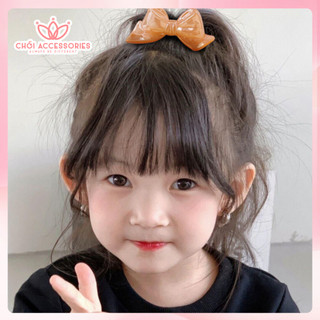 Buộc tóc cho bé gái, buộc tóc nơ ánh nhũ đáng yêu màu kẹo ngọt Chồi accessories cho bạn gái K154