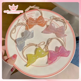 Buộc tóc cho bé gái, buộc tóc nơ ánh nhũ đáng yêu màu kẹo ngọt Chồi accessories cho bạn gái K154