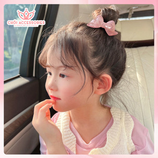 Buộc tóc cho bé gái, buộc tóc nơ ánh nhũ đáng yêu màu kẹo ngọt Chồi accessories cho bạn gái K154