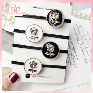 Buộc tóc đá sáng nhiều mẫu thanh lịch dành cho bạn gái đáng yêu Chồi accessories