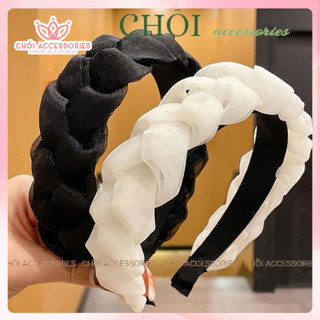 Bờm Tết Voan Kiểu Mấn Xếp Lớp Chồi accessories Phong Cách Tiều Thư Cho Bạn Gái Y025