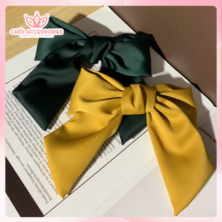 Cặp tóc nơ lụa rủ đuôi dài thanh lịch nhẹ nhàng sang chảnh Chồi accessories - Y257