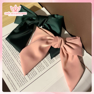 Cặp tóc nơ lụa rủ đuôi dài thanh lịch nhẹ nhàng sang chảnh Chồi accessories - Y257