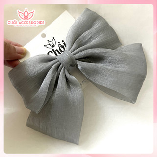 Cặp tóc nơ lớn ánh nhũ lấp lánh, kẹp tóc nơ xinh xắn đáng yêu cho bạn gái Chồi accessories - Y219