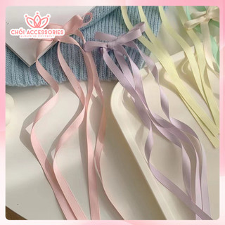 Kẹp tóc ruy băng rủ dài nhiều màu tiểu thư công chúa xinh xắn Chồi accessories K038