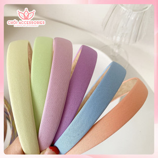 Bờm tóc nữ, băng đô thời trang mùa hè màu nhẹ nhàng Chồi accessories K113