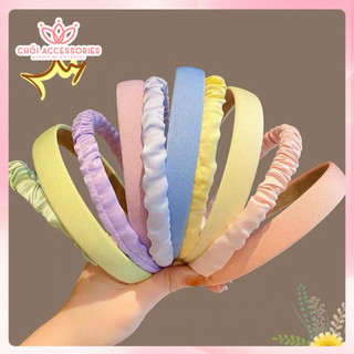 Bờm tóc nữ, băng đô thời trang mùa hè màu nhẹ nhàng Chồi accessories K113