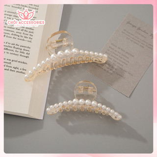 Cặp Tóc Đính Hạt Trai Chồi accessories Phong Cách Hàn Quốc Cho Bạn Nữ K328