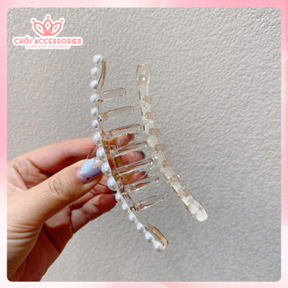 Cặp Tóc Đính Hạt Trai Chồi accessories Phong Cách Hàn Quốc Cho Bạn Nữ K328