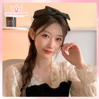 Bờm tóc nơ lụa, cài tóc nơ nữ tính nhẹ nhàng Chồi accessories cho bạn gái xinh xắn đáng yêu -Y261