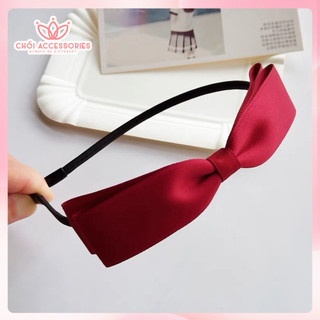 Bờm tóc nơ lụa, cài tóc nơ nữ tính nhẹ nhàng Chồi accessories cho bạn gái xinh xắn đáng yêu -Y261