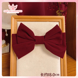 Tổng hợp các mẫu kẹp tóc nơ nhung đen, nơ nhung đỏ Chồi accessories mới nhất Y037