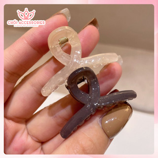 Set 2C Kẹp mái chéo nhựa mini nhiều màu Chồi accessories phong cách dễ thương dành cho bạn gái K326