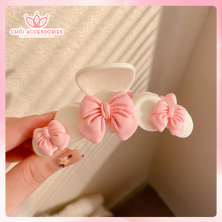 Cặp tóc dài gắn nhiều hình màu hồng Chồi accessories phong cách nữ tính cho bạn nữ K144