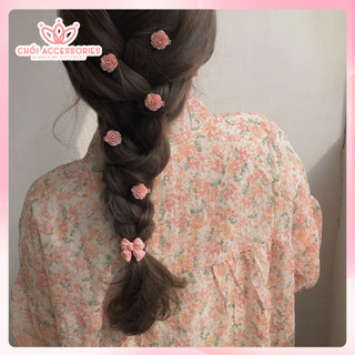 Kẹp tóc mini tone màu hồng Chồi accessories phong cách đáng yêu cho bạn gái K161