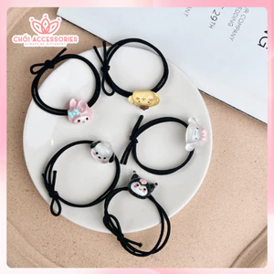 Set 2c Dây buộc tóc cho bé, chun buộc tóc hình ngộ nghĩnh đáng yêu Chồi accessories cho bé gái K292