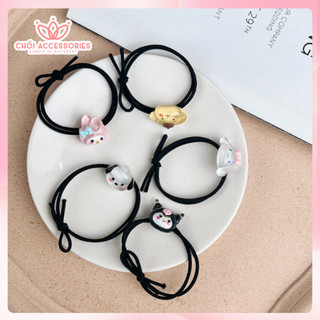 Set 2c Dây buộc tóc cho bé, chun buộc tóc hình ngộ nghĩnh đáng yêu Chồi accessories cho bé gái K292