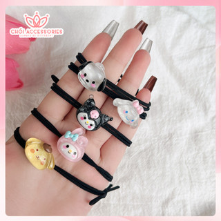 Set 2c Dây buộc tóc cho bé, chun buộc tóc hình ngộ nghĩnh đáng yêu Chồi accessories cho bé gái K292