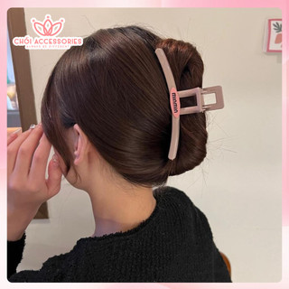Cặp tóc nhựa bản to 13CM đính chữ min Chồi accessories cho bạn gái K243