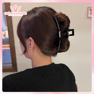 Cặp tóc nhựa bản to 13CM đính chữ min Chồi accessories cho bạn gái K243