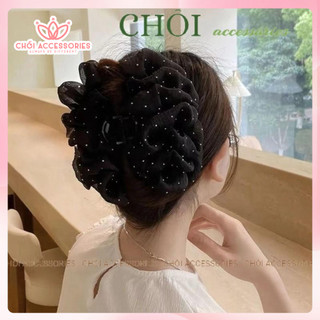Tổng Hợp Các Mẫu Kẹp Tóc Voan Bong Bóng Nhiều Lớp Phồng Tóc Đính Đá Dễ Thương Làm Dày Tóc Y334