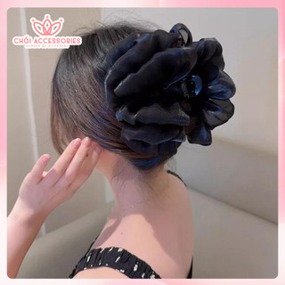 Tổng Hợp Các Mẫu Kẹp Tóc Voan Bong Bóng Nhiều Lớp Phồng Tóc Đính Đá Dễ Thương Làm Dày Tóc Y334