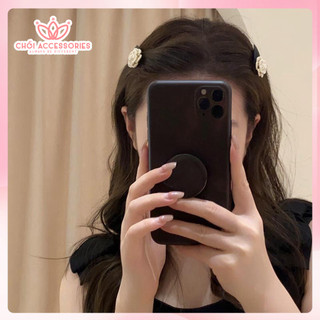 Kẹp tóc nhung đính đá, kẹp tóc mái Chồi accessories phong cách nữ tính K240