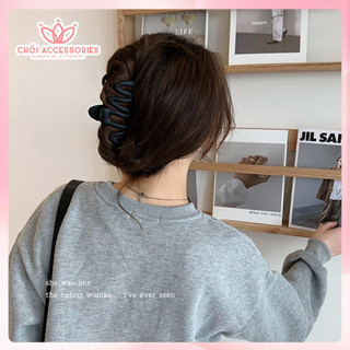Cặp tóc lượn sóng chất lì nhiều màu Chồi accessories phong cách nữ tính K278
