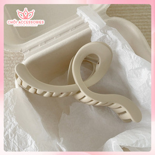 Cặp tóc nhựa lì 13cm dáng lượn Chồi accessories phong cách tiểu thư cho bạn gái K279
