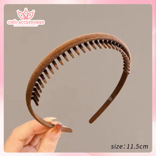 Bờm tóc nhung có răng Chồi accessories phong cách gon gàng đơn giản cho bạn nữ K363