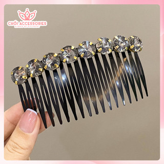 Cài tóc nữ, Xước tóc đính đá cao cấp lấp lánh Chồi accessories phong cách tiều thư cho bạn gái K073