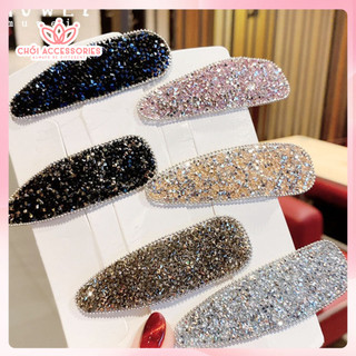 Cặp tóc mái, kẹp tóc đá Chồi accessories nhiều mẫu phong cách nữ tính K443