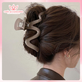 Cặp tóc lượn sóng bản lớn phong cách nữ tính Chồi accessories cho bạn gái K267