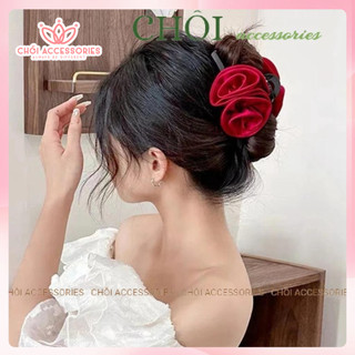Cặp chéo đính hoa voan hồng nhiều kiểu màu sang chảnh Y333
