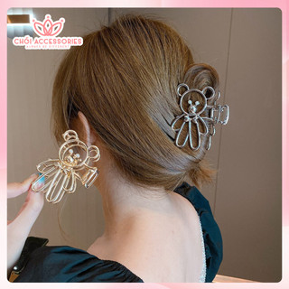 Cặp tóc kim loại hình gấu dễ thương Chồi accessories phong cách đáng yêu xinh xắn cho bạn nữ K047
