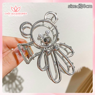 Cặp tóc kim loại hình gấu dễ thương Chồi accessories phong cách đáng yêu xinh xắn cho bạn nữ K047