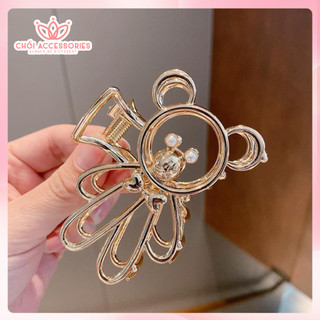 Cặp tóc kim loại hình gấu dễ thương Chồi accessories phong cách đáng yêu xinh xắn cho bạn nữ K047
